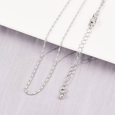 Brass Oval Link Chain Necklaces NJEW-D338-02P-1