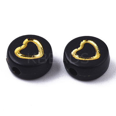 Opaque Acrylic Beads X-PACR-N006-004-1