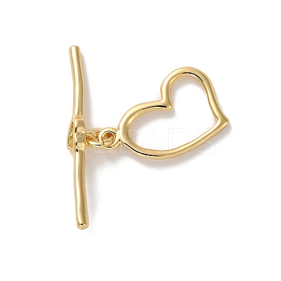 Brass Toggle Clasps KK-H496-09G-1