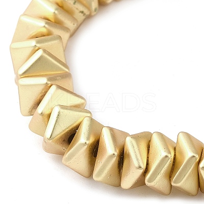 Matte Electroplated Synthetic Non-magnetic Hematite Beads Strands G-L606-F01-01B-1
