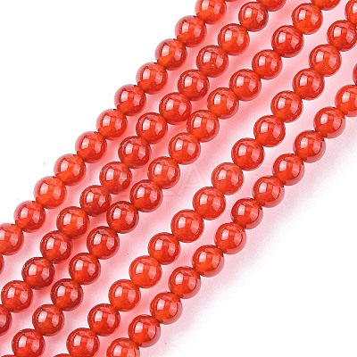Natural Carnelian Beads Strands G-C076-4mm-2A-1