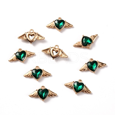 Zinc Alloy Rhinestone Pendants ALRI-TAC0003-24E-1