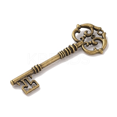 Skeleton Key Tibetan Style Alloy Big Pendants X-TIBEP-S293-033AB-LF-1