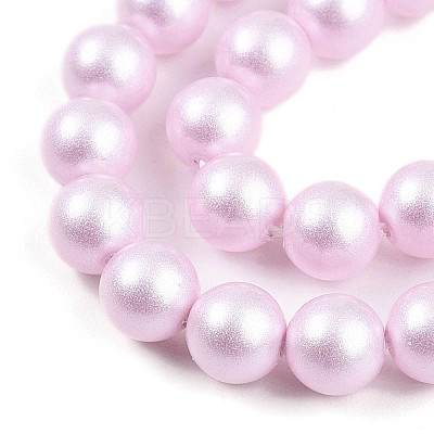 Baking Paint Pearlized Glass Pearl Bead Strands HY-N002-6mm-C03-1