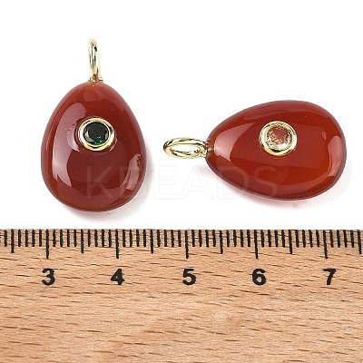 Natural Carnelian Pendants G-H322-01G-10-1