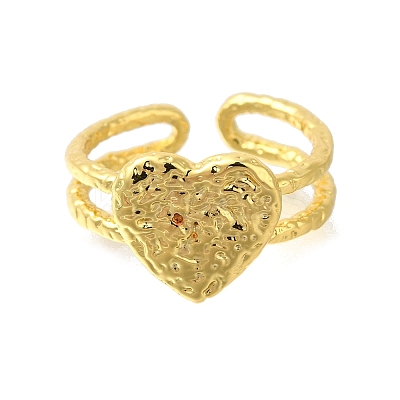 Brass Cuff Rings for Women RJEW-D079-04G-RS-1
