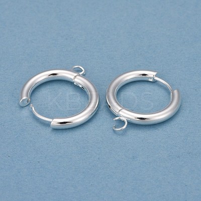 201 Stainless Steel Huggie Hoop Earring Findings STAS-P283-01G-S-1
