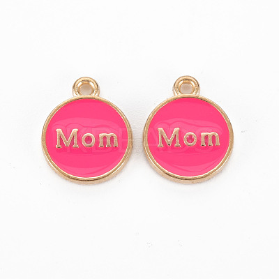 Mother's Day Alloy Enamel Charms ENAM-T016-11A-RS-1