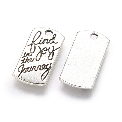 Tibetan Style Alloy Rectangle Pendants LS-TIBEP-Q043-049-RS-1