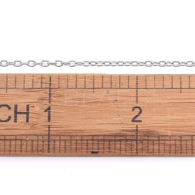 Non-Tarnish 3.28 Feet 201 Stainless Steel Cable Chains X-CHS-R008-11-1