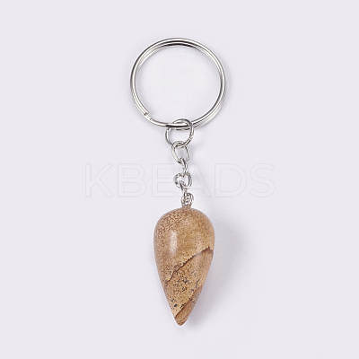 Natural Picture Jasper Keychain KEYC-P041-B08-1