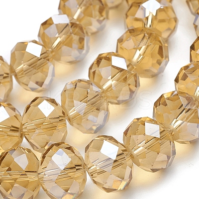 Glass Beads Strands X-GR12MMY-12L-1