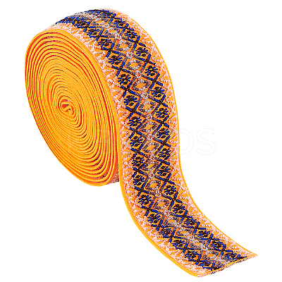Vintage Jacquard Polyester Ribbon SRIB-WH0011-265-1
