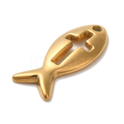 Ion Plating(IP) 304 Stainless Steel Pendants X-STAS-M017-02G-1