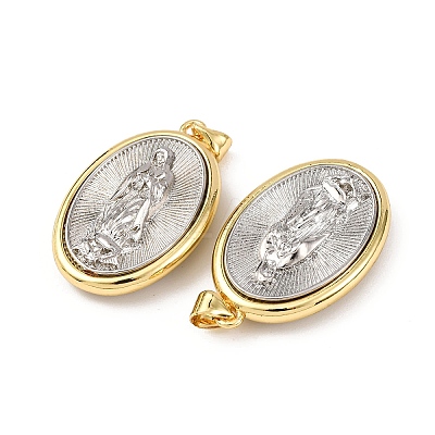 Brass Religion Pendants KK-K408-04G-01-1