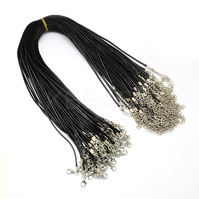 Waxed Cord Necklace Making LS-X-NJEW-R229-1.5mm-1