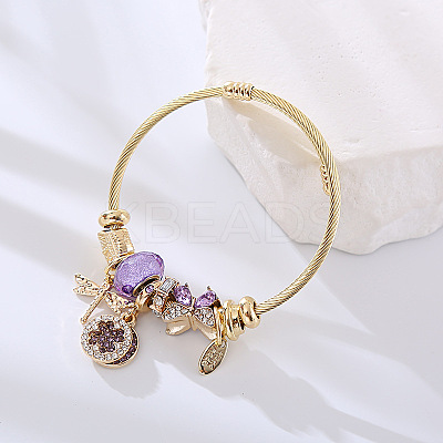 304 Stainless Steel European Bangles FS-WG69792-01-1