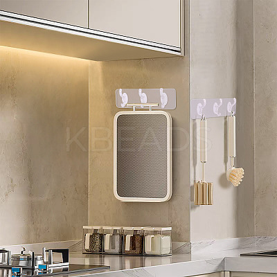 Self-adhesive Acrylic Wall Hook Hangers AJEW-TADJ0001-09B-02-1