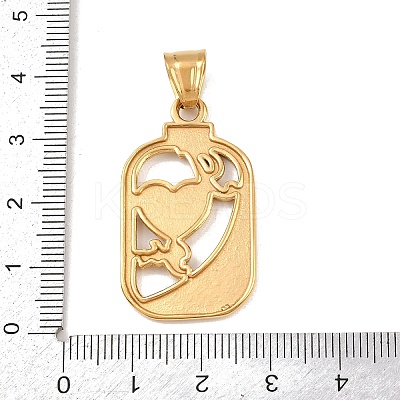 304 Stainless Steel Pendants Ion Plating(IP) LS-STAS-K316-05G-1