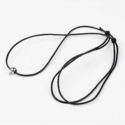 Cowhide Leather Cord Necklace Making NJEW-JN01692-1