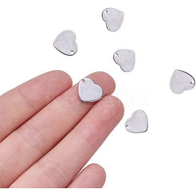 Handmade Gifts Ideas for Valentines Day 304 Stainless Steel Stamping Blank Tag Pendants STAS-PH0010-20-1