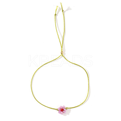 Flower Resin Beaded Slider Bracelets for Women SL9741-1-1