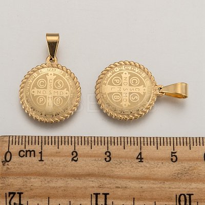 304 Stainless Steel Pendants Ion Plating(IP) STAS-O065-18-1