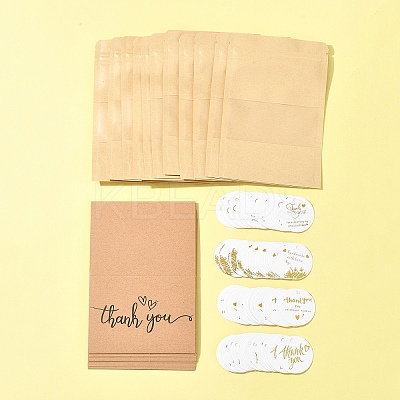 Thanksgiving Day Theme Resealable Kraft Paper Bags OPP-FS0001-13-1