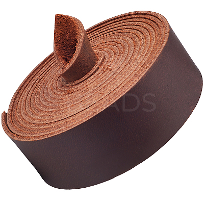 2M Flat AB Grade Cowhide Leather Cord AJEW-WH0479-73G-02-1