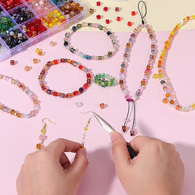 2 Bags Imitation Artificial Crystal Glass Beads GLAA-SZ0001-95B-09-1