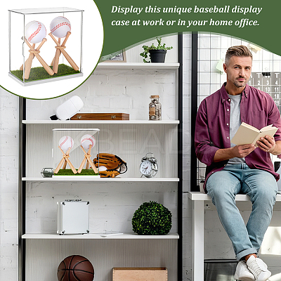Baseball Bat Baseball Display Stand Set DIY-GA0006-45-1