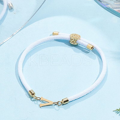 1pc Adjustable Nylon Cord Slider Bracelets for Women BJEW-LP0001-33V-G-1