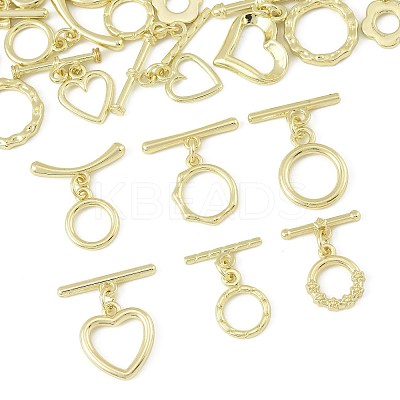 20Pcs 12 Styles Alloy Toggle Clasps FIND-FS0004-53G-1