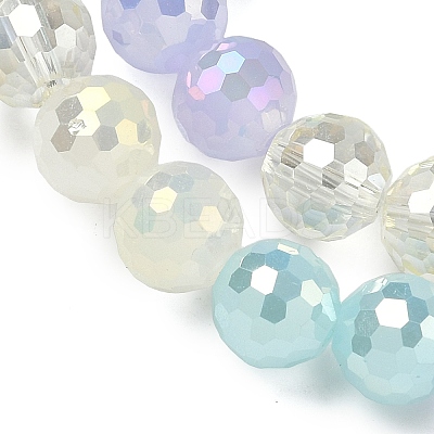 Electroplate Glass Beads Strands EGLA-D300-06-8mm-12-1