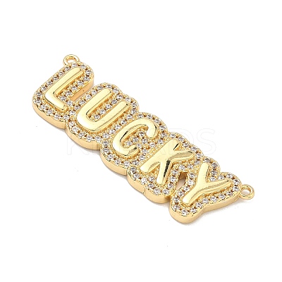 Brass Micro Pave Cubic Zirconia Pendants KK-A285-03A-G-1