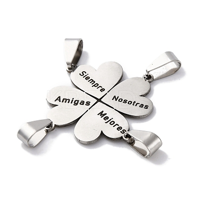 201 Stainless Steel Connector Charms STAS-Q342-38P-1