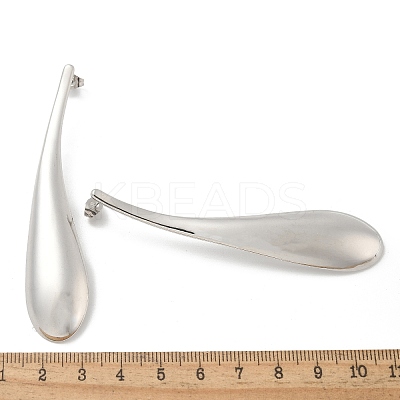 304 Stainless Steel Teardrop Stud Earrings for Women EJEW-M089-07P-1