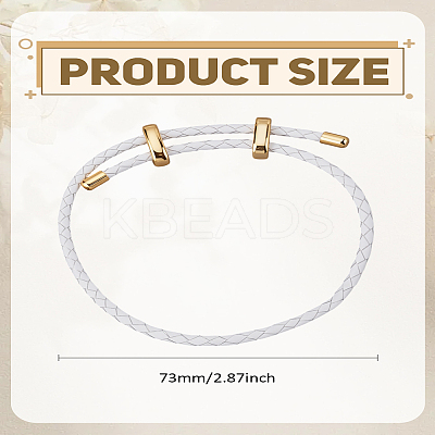 1Pc Leather Braided Cord Bracelets BJEW-LP0002-35C-1