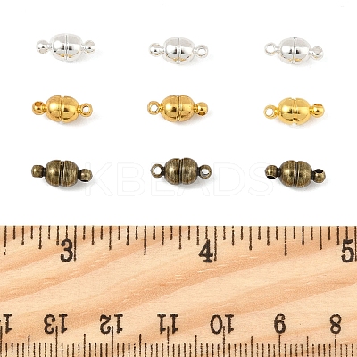 12 Sets 3 Colors Brass Magnetic Clasps KK-FS0001-55B-1