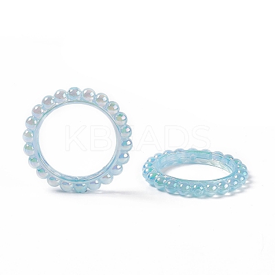 UV Plating Opaque Acrylic Beads Frames PACR-M003-03B-1