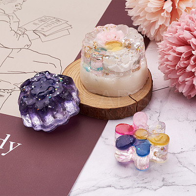 3Pcs 3 Colors Fondant Molds DIY-BG0001-17-1