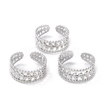 Tarnish Resistant 304 Stainless Steel Finger Rings RJEW-L102-27P-1