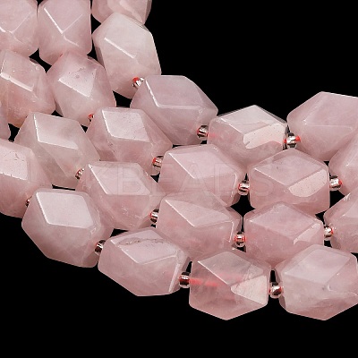 Natural Rose Quartz Beads Strands G-Q608-11N-1