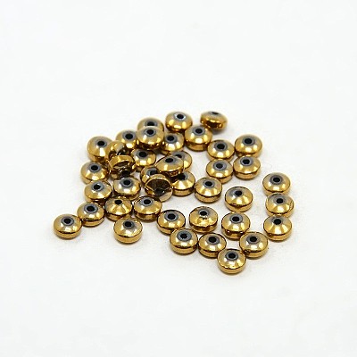 Electroplate Non-magnetic Synthetic Hematite Beads Strands G-J216C-06-1