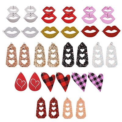 PU Leather Big Pendants FIND-SZ0001-002-1