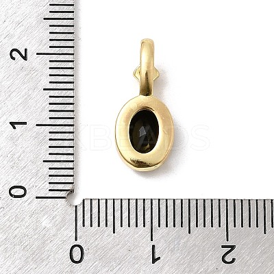 Brass Micro Pave Cubic Zirconia Pendants KK-D009-03G-1