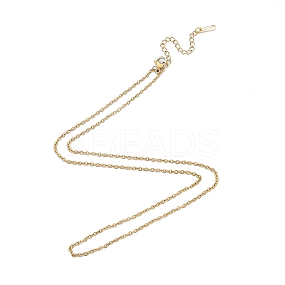 304 Stainless Steel Cable Chains Necklace for Men Women NJEW-N050-A04-G20-1