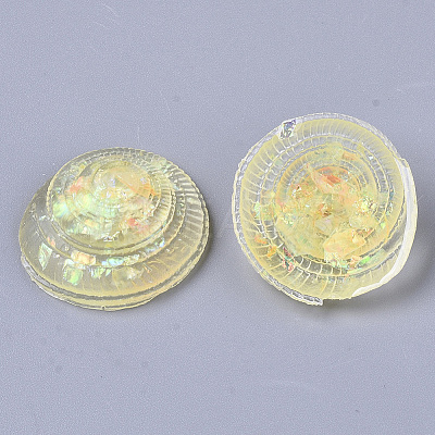 Transparent Epoxy Resin Cabochons X-CRES-T020-09D-1