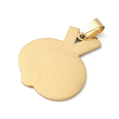 Sports 201 Stainless Steel Laser Cut Pendants STAS-P428-14G-02-1