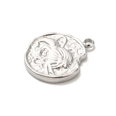 304 Stainless Steel Pendants STAS-B074-08P-07-1